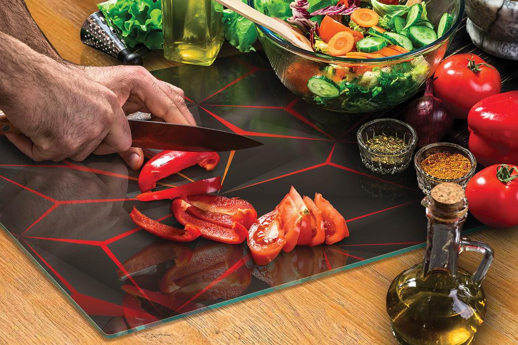 TAGLIERE IN VETRO 40x30 MOTIVO