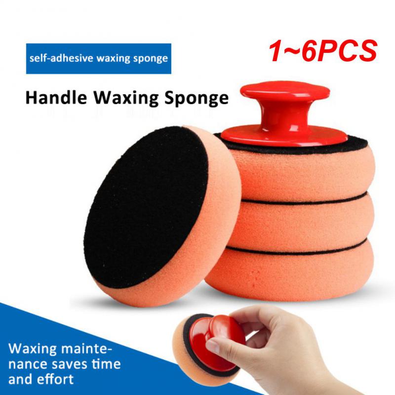 

1~6PCS Set 3 Inch/76MM Buffing Polishing Pad Flat Sponge Buffing Polisher Pads Kit for Car Auto Polisher Glass Polishing