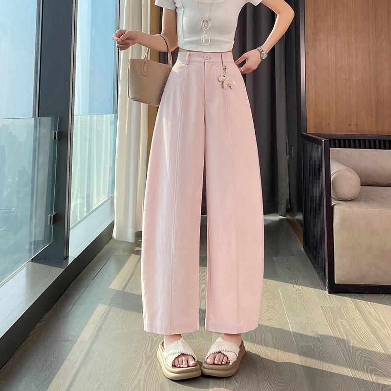 Women's High-Waisted Slimming Cropped Wide-Leg Trousers for Spring 2026 - Pear Shape Fit