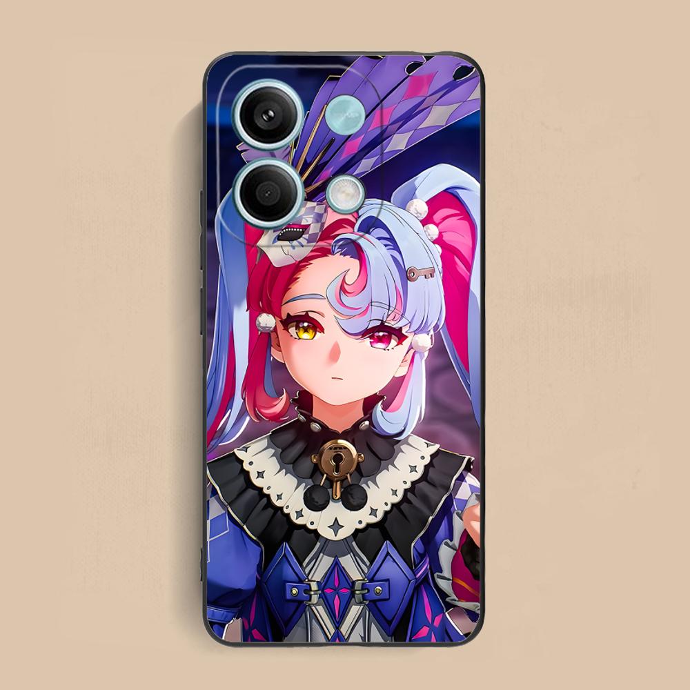 Wuthering Waves Roccia Phone Case for Xiaomi Redmi Note 14 13 12 11 S Pro Plus 4G 5G Colorful Printing Cover Pretty Luxury Cover