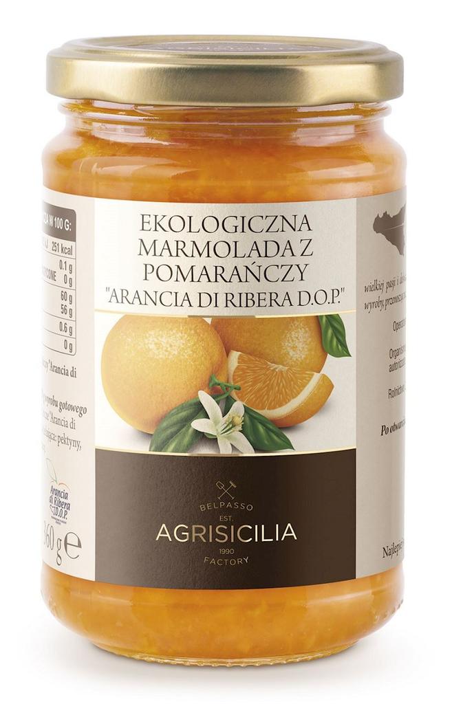 SICILIAN ORGANIC ORANGE MARMELADE 360 g - AGRISICILIA