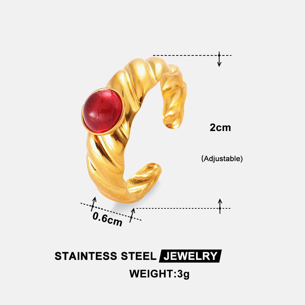 Stylish Cool Twist Open Ring for Women - Minimalist Trendy Design