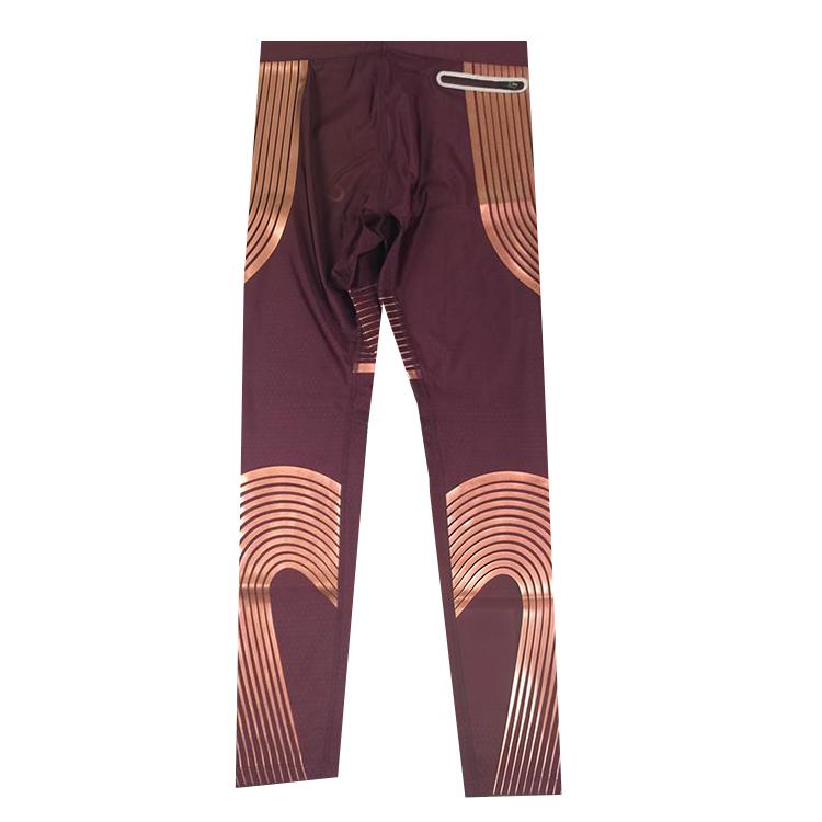 Nike Dri-Fit Striped Quick-Dry Running Tights Men bottoms 717751-681