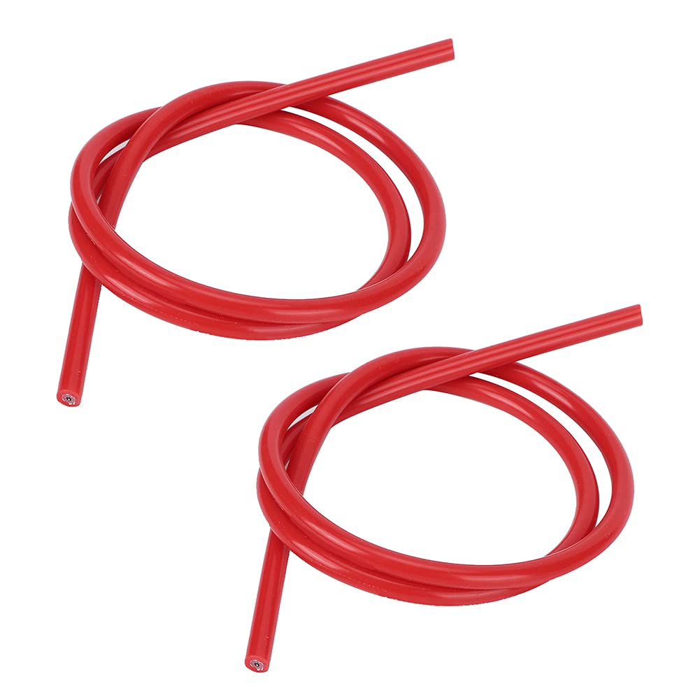 2 Pack Car Ignition Wire Silicone Material 8MM Diameter / 1m Total Length Increased
