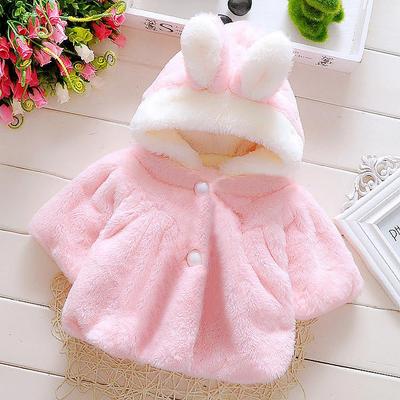 Cape de Princesse d'Hiver: Cape bicolore en fausse fourrure pour filles et bébés