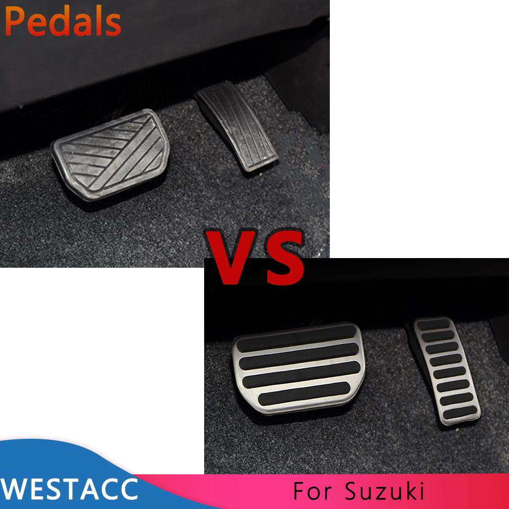 Car Pedals for Suzuki SX4 Aerio Ciaz Vitara S-Cross Splash Ignis Kizashi Sidekick Samurai Gas Brake Pedal Covers