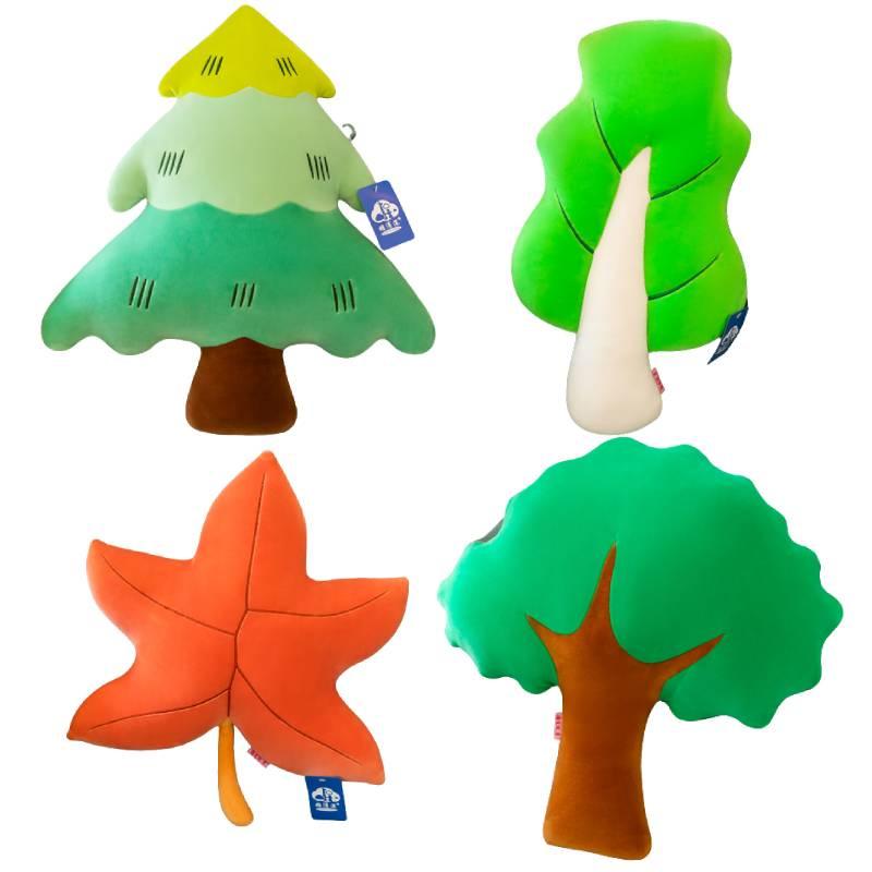 Plush Leaf Pillow For Office Or Home Decor Soft And Comfortable