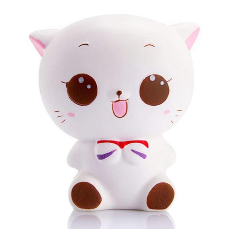 

Jumbo Cute Cat Squishy Cartoon Montessori Doll Squeeze Toys Slow Rising Soft Cream Scented Stress Relief Kid Baby Gift Toy