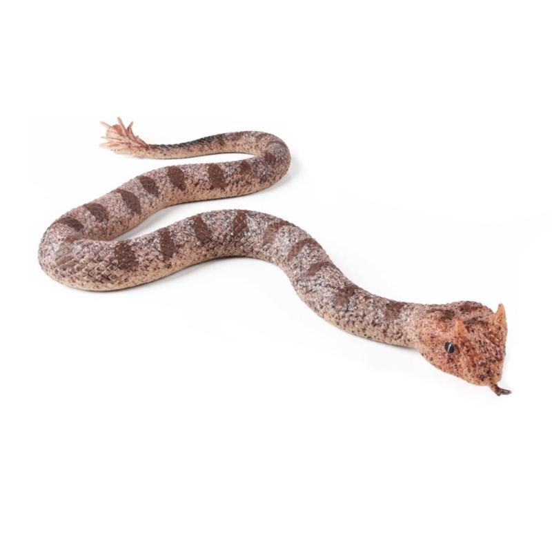 Weiches Gummischlangenmodell Realistisches Schlangen-Actionfigur-Spielzeug Solide Schlangenfigur für Halloween-Streich und Stressabbau