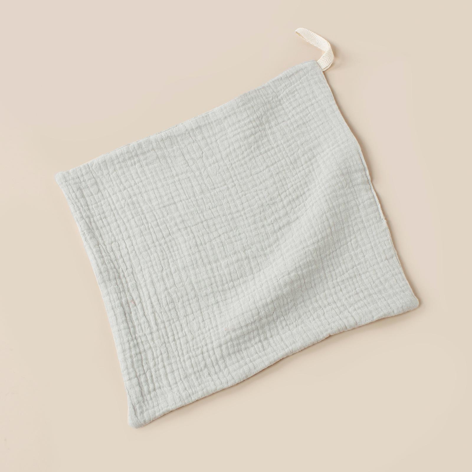 

Детский мягкий хлопковый муслиновый носовой платок со шнурком 23x23 cm