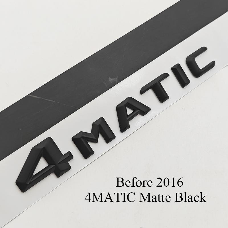 3D ABS Chrome Black Car Letters Logo 4MATIC Emblem Sticker Nameplate Rear Trunk Badge For Mercedes Benz 4MAITC Acciessories