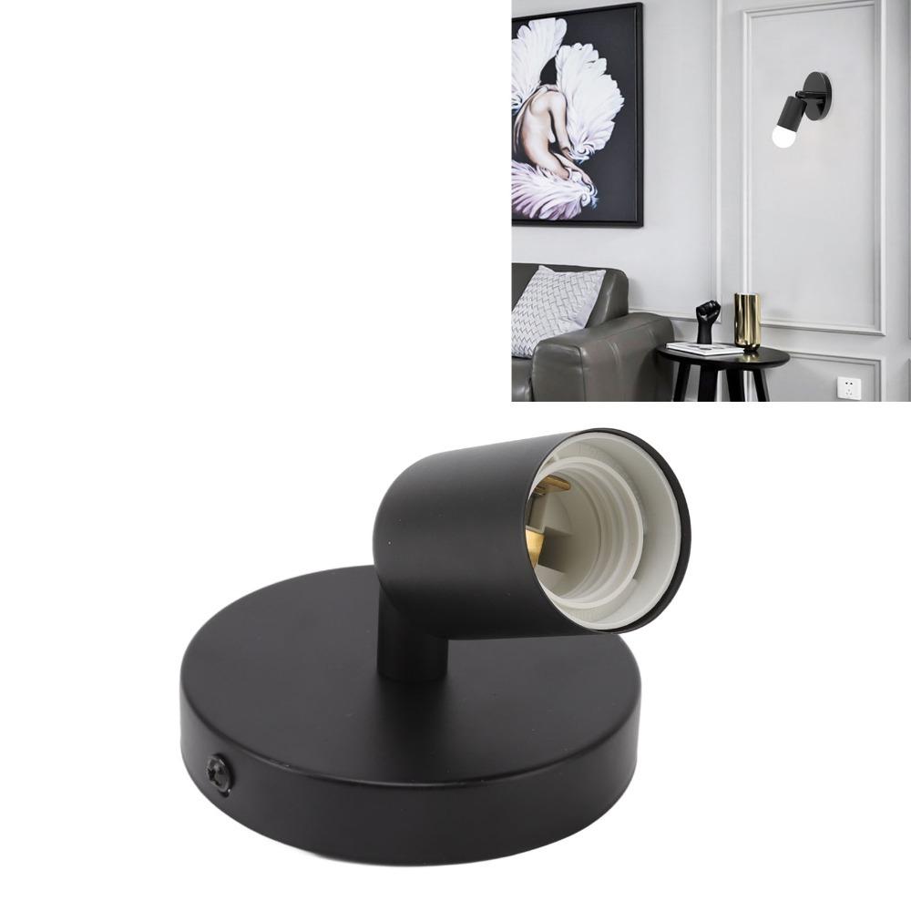 Iron Wall Lamp Holder 180 Degree Lamp Base Easy Wall Lamp Base Ceiling