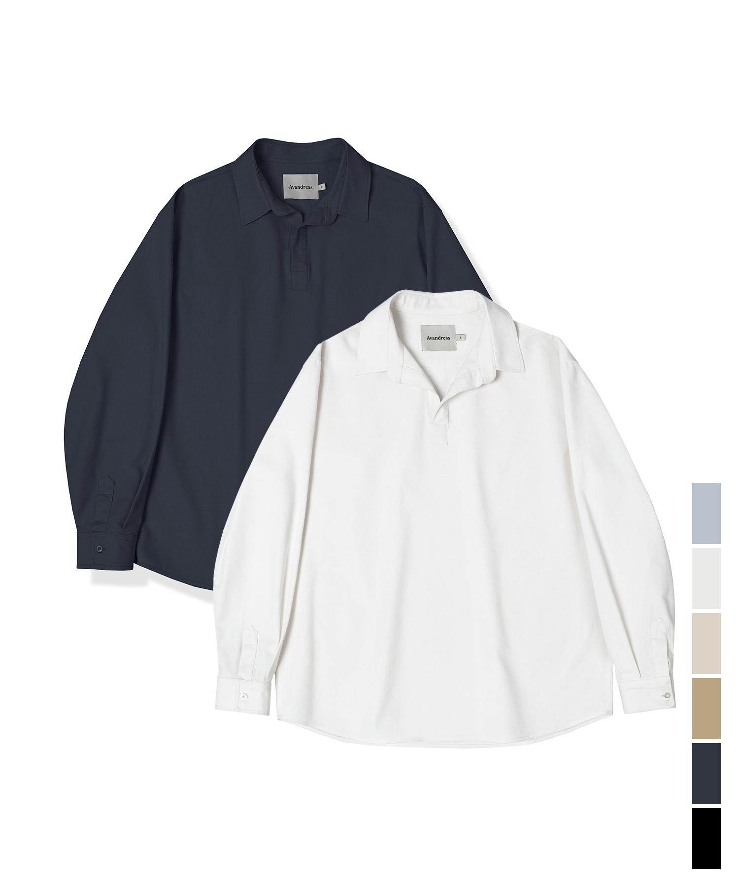 Urban Dress French Linen-Like Gentle Open Semi-Oversized Shirt - 6 Colors Mocha Beige/M