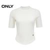ONLY Women's Lycra Antibacterial Semi-High Collar Slim Fit T-shirt