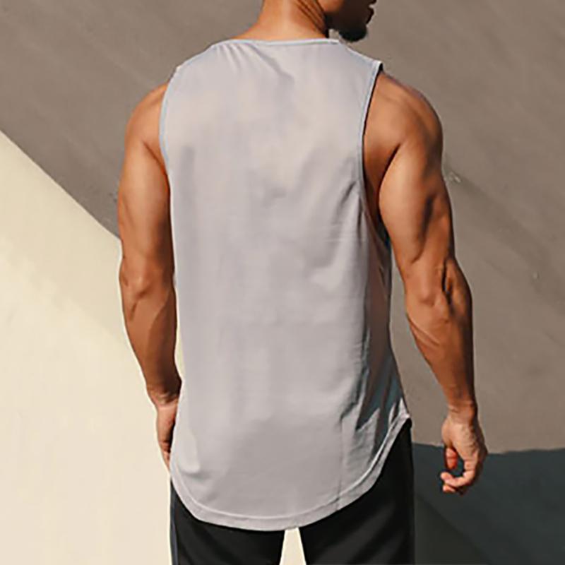 Muscleguys Men’s Gym Clothing Summer Youth Pop Bodybuilding Fitness Singlets Fashion Breathable Sports Sleeveless T-Shirt