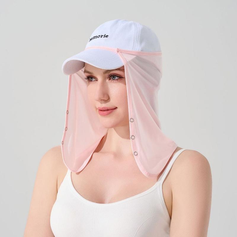 Pentru Bărbați Șapcă cu Protecție UV Mască Eșarfă de Mătase Protecție Gât pentru Exterior Voal de Protecție Solară Mască de Protecție Solară Acoperire Față Anti-UV Eșarfă pentru Față