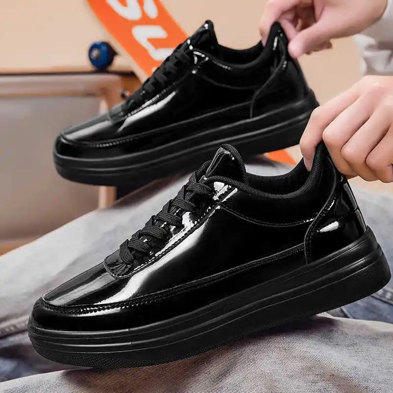 In The Forest Winter Brown Boot Woman Skateboarding Women's Fashion Sneakers Black And White Shoes Sports Character Tennes