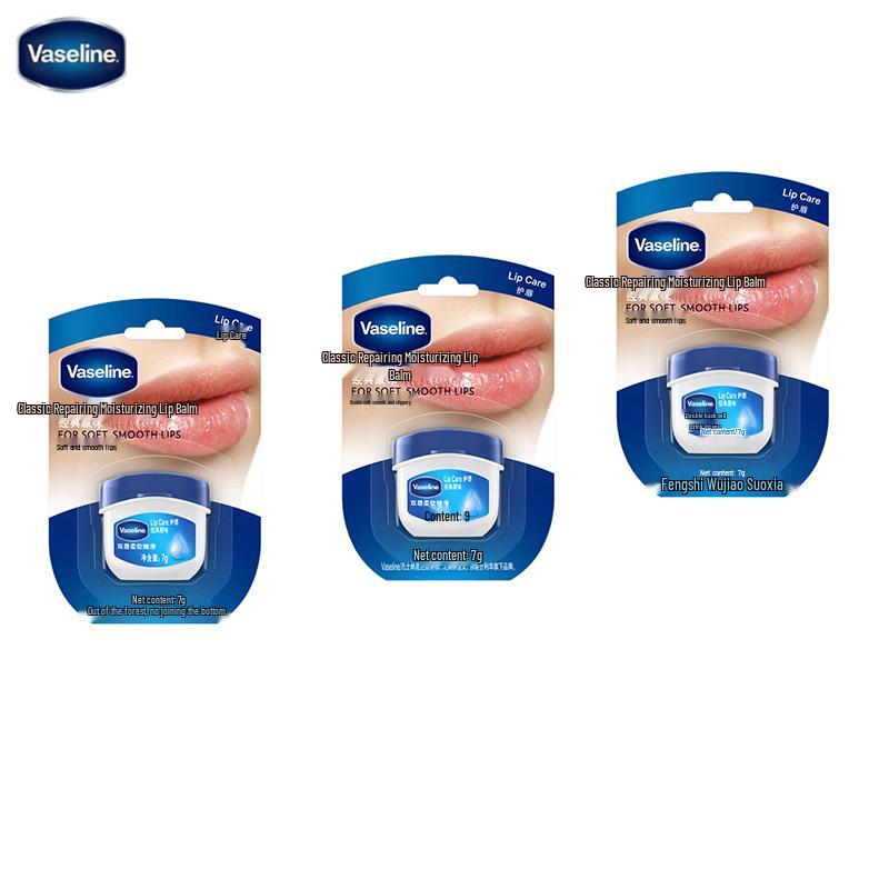Vaseline Classic Original Lip Balm 7g x 3 Pack