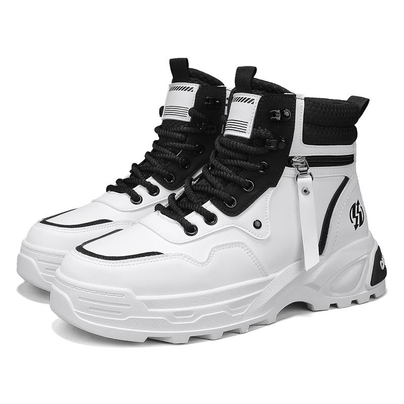 

Martin boots men s British short boots medium boots men s retro tooling boots autumn and winter high-top tide shoe factory 44