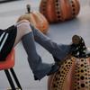 Winter Fall Knitted Leg Warmers Japanese Korean Style Wide Leg Cover Y2K Flared Split Knee High Long Socks for Women