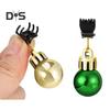 Beard Ornament Christmas Beard Jingle Bell Clip Decoration Plastic Facial Hair Bauble Clips for Holiday Party Decor