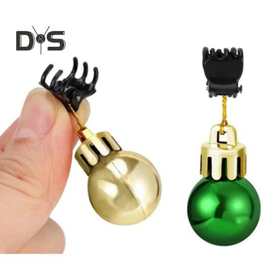 Beard Ornament Christmas Beard Jingle Bell Clip Decoration Plastic Facial Hair Bauble Clips for Holiday Party Decor
