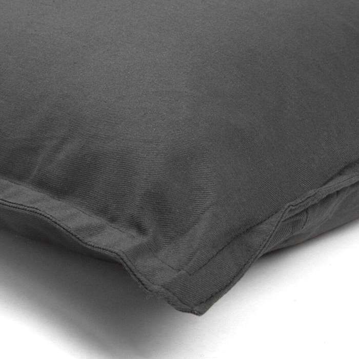Coussin en coton gris 40x40