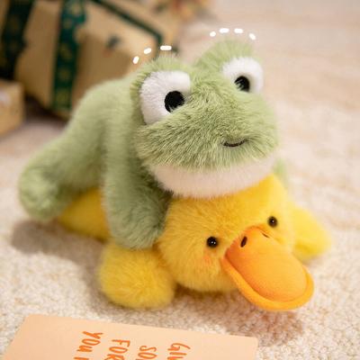 Animals Plush Toys Cute Frog/Duck/Cow/Horse Dolls Soft Birthday Gift For Girls And Children Accompany Appease Stuffed Dolls