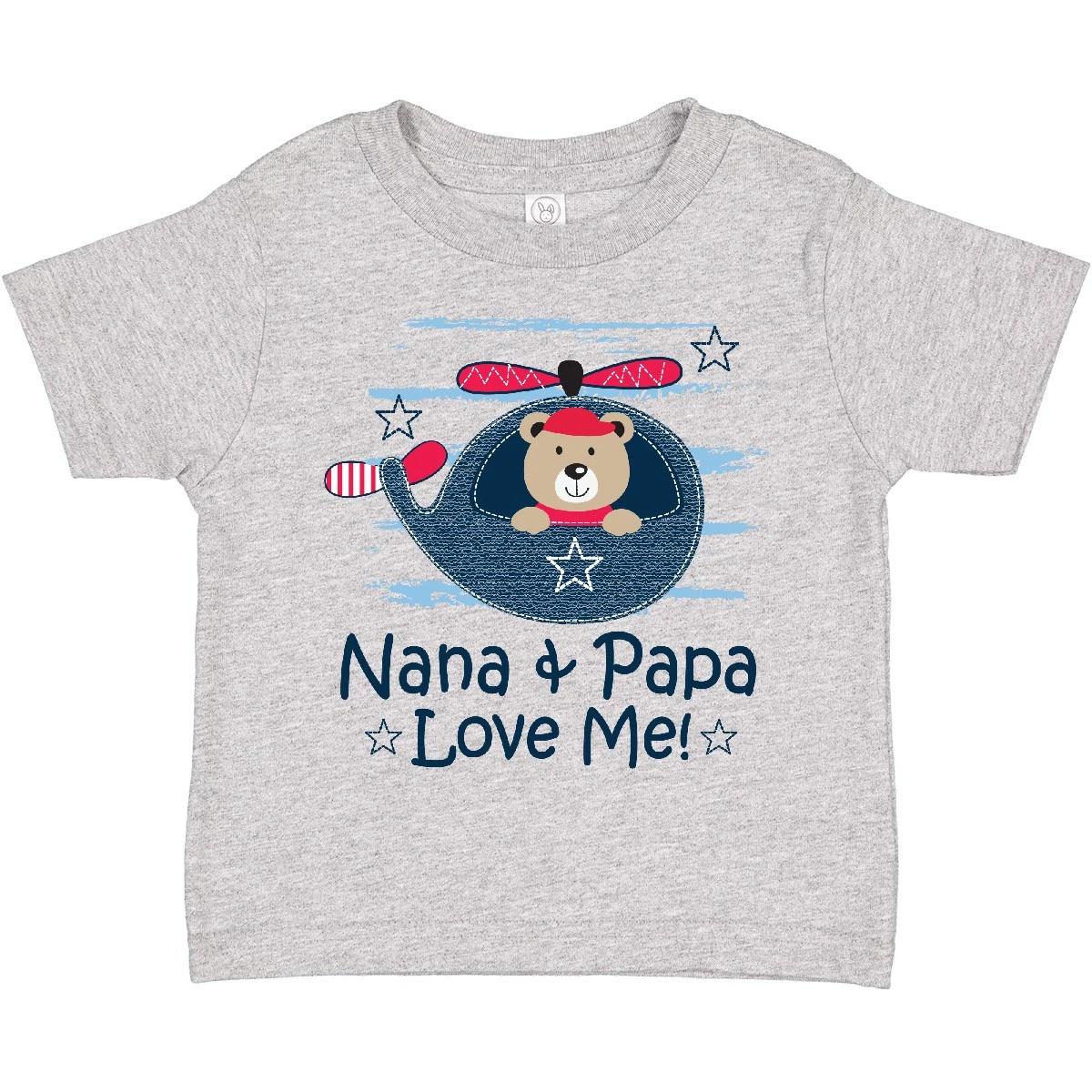Inktastic Nana And Papa Love Me Grandson Toddler T-Shirt Grandkids Grandbaby Kid 130