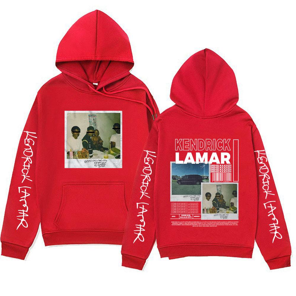 Rapper Kendrick Lamar Good Kid Hoodie Men Women's Hip Hop Rap Style Music Album Hoodies Sweatshirts Oversized Fashion Streetwear