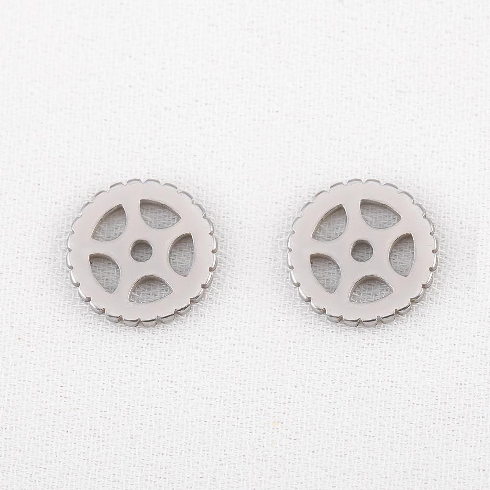 15pcs Stainless Steel Mechanical Steampunk Cogs Gears Clock Hour Hand Pendant Necklaces Bracelets Charm DIY Jewelry Making Decro