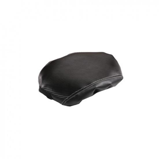 Car Dark Gray Leather Center Console Lid Armrest Cover For 2004-14 Nissan Titan