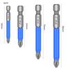2/3/4/5/7pcs Magnetic Batch Heads Impact Strong Cross High Hardness 25/50/65/70/90/127/150mm for PH2 Screwdriver Set