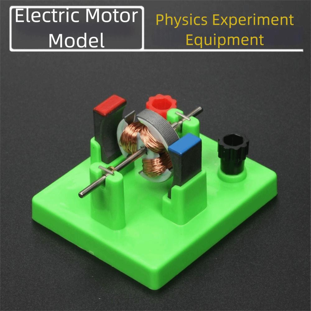 Green Color DC Electrical Motor Model ABS+Metal Construction Science Experiment Toy  School Physics