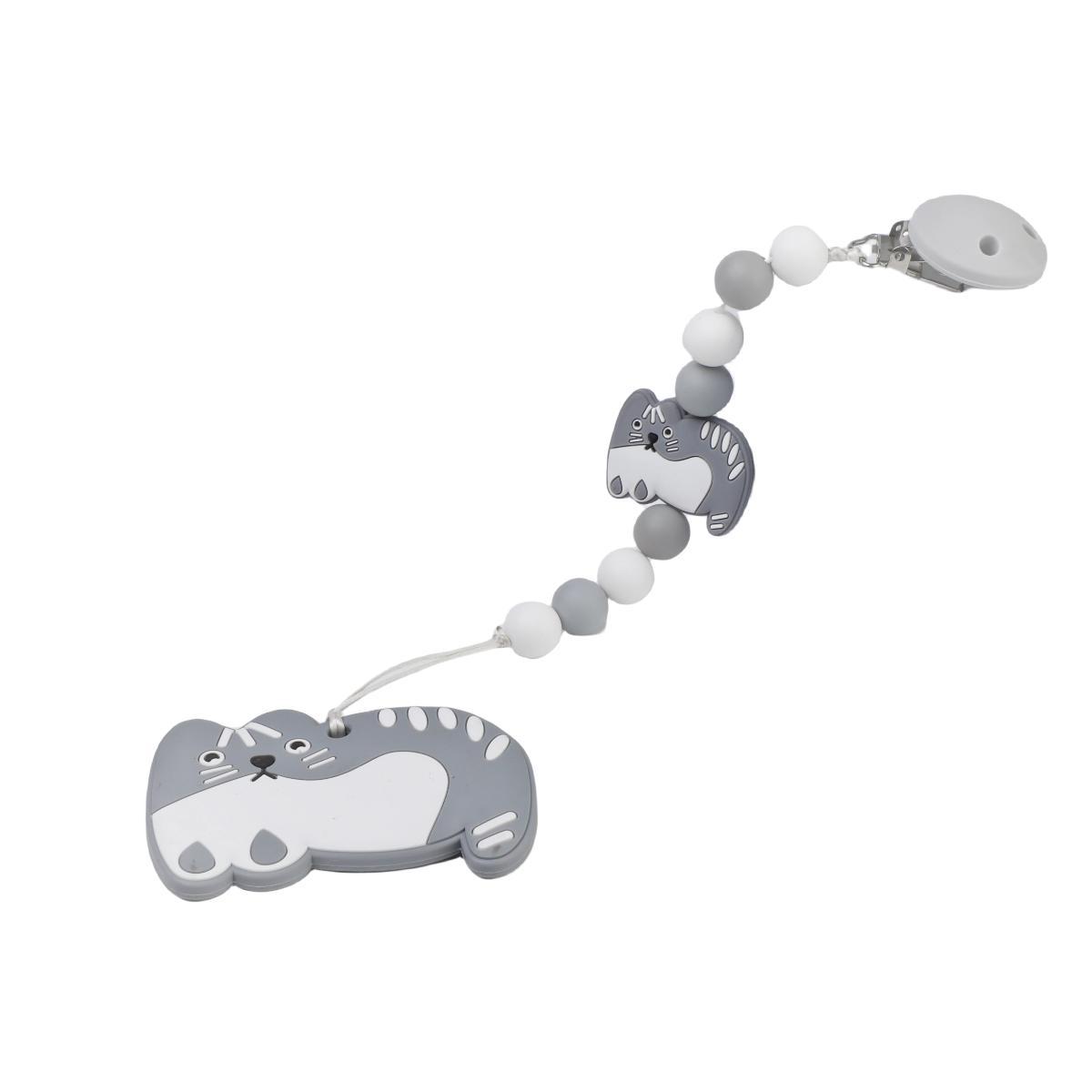 

TeethingToys Ideal for Infant Silicone Infant Teethers Including Pacifier Clip Chain Silicone Beads Teether Toy Infant Teether pain Relief Playthings