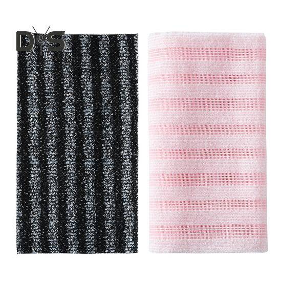 2ks Exfoliační sprchový ručník Osuška s pěnovou síťkou Design s dlouhým proužkem Drhnutí zad Rychleschnoucí ubrousky Rukojeť Sprchový drhlík