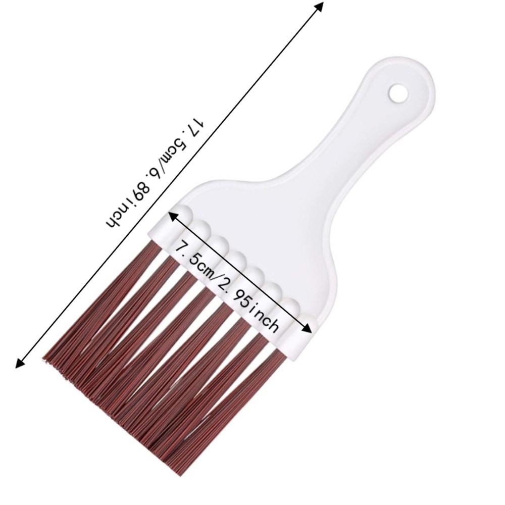 4pcs Brown Coil Cleaning Brush HVAC Grade Radiator Fin Comb Condenser Fin Brush AC Maintenance