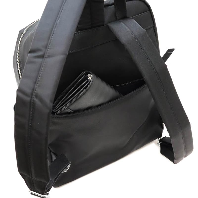 Nina Nina Ricci Women's Buren Backpack, Size 31-1504, Black, Medium