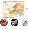 BULOR  Map Tapestry Wall Hangings EU Euro Vintage Map with Countries Cities Tapestry For Kids Student Bedroom Living Room Dorm Cave Background