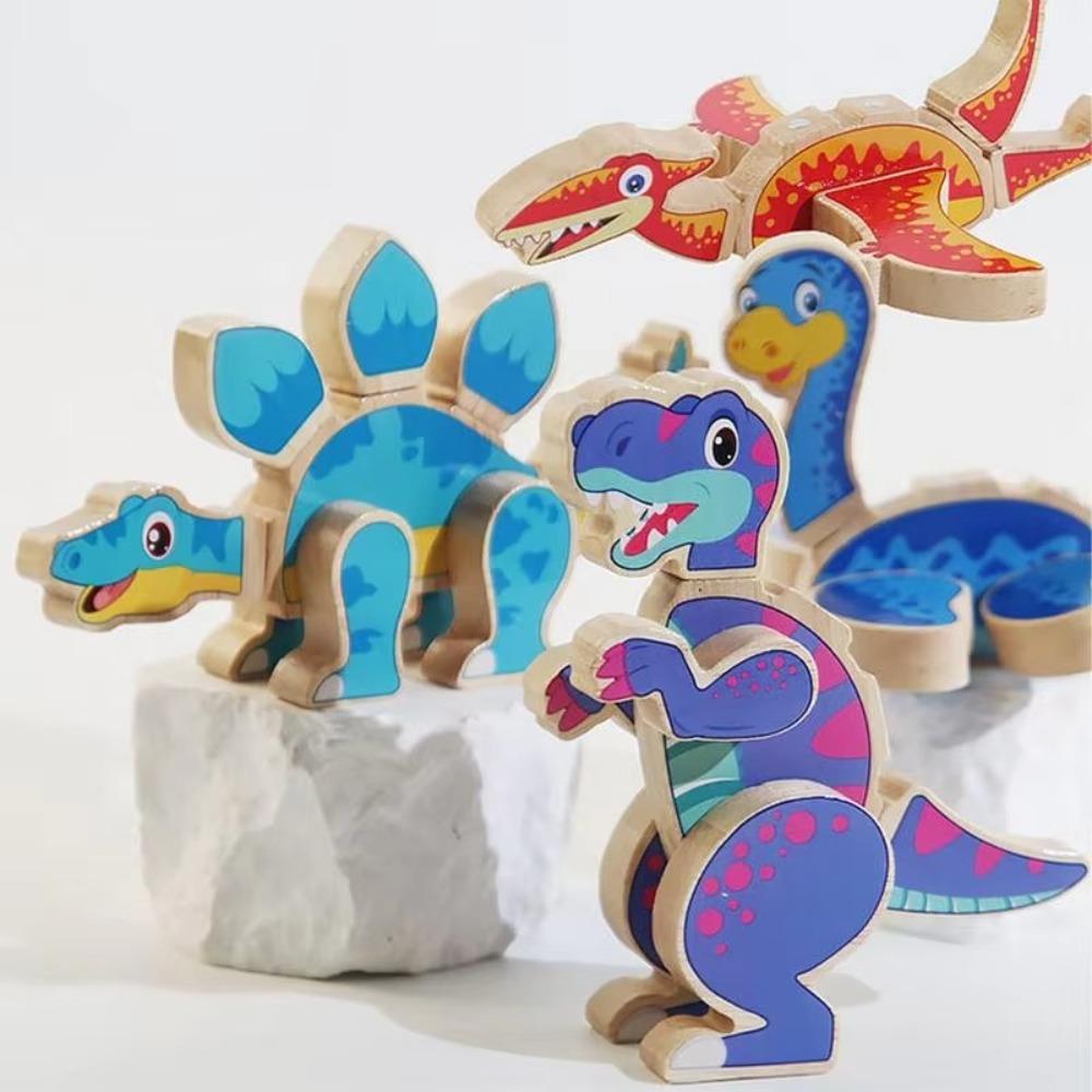 

Magnetic 3D Wood Puzzles Wooden Animal Building Blocks Puzzles for Kids