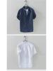 Men's Short-Sleeve Chinese Stand Collar Linen Shirt - Lightweight Summer Casual Fashion