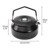 Portable 1 Litre Lightweight Stainless Steel Camping Kettle Durable and Camping Tea Pot for Indoor Outdoor Campfire Use