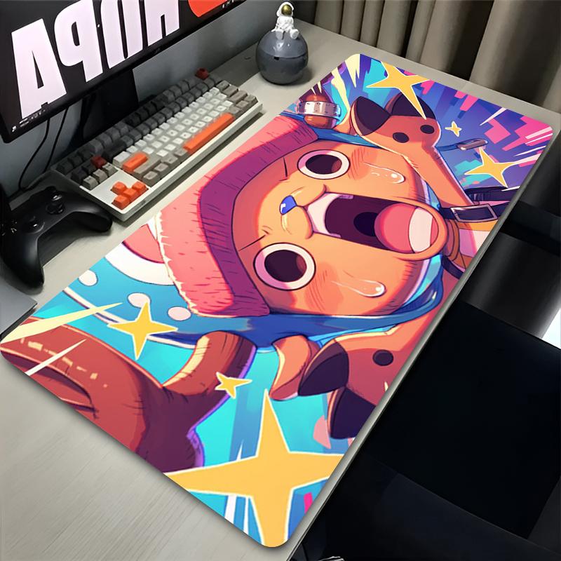 Large Mouse Pad Anime Cute Mousepads Kawaii Table Accessories Desk Mats Oone Ppiece Tony Tony Chopper Pc Laptop Mouse Mats