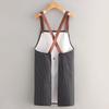 Detachable Towel Apron Waterproof Oil-Proof Fabric Thickened Kitchen Apron with Cross-Back Straps Breathable Adjustable