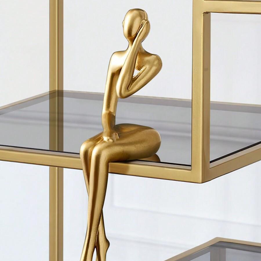 Luxury Abstract Sitting Figure Ornament for TV Cabinet or Bookshelf