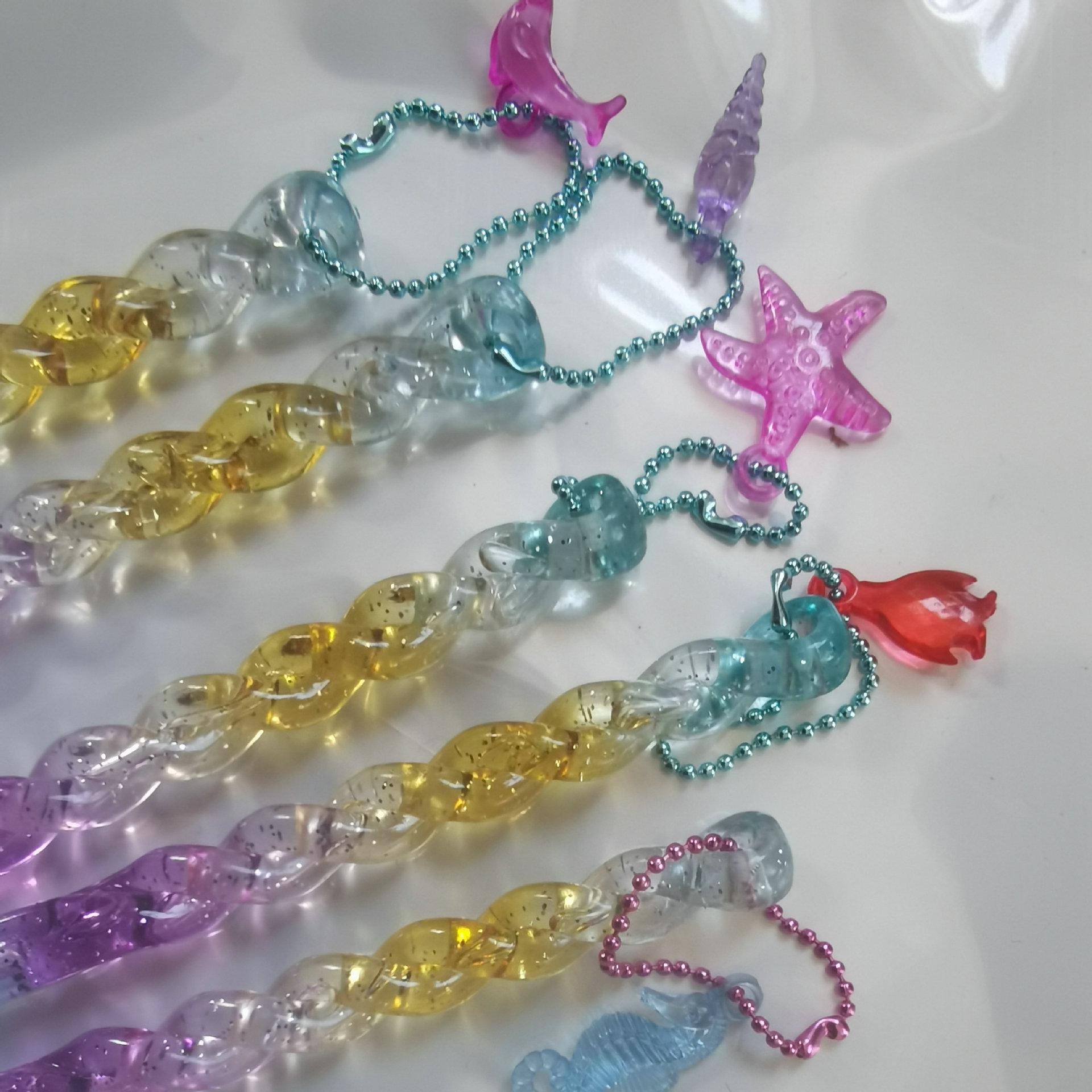 

Dolphin Pen with Floral Heart, Candy-Colored Diamond Glass Bead, Heart Fastener, Penguin, Seahorse, Conch, Starfish & Jade Accents Random Color
