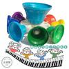 Ehrlicher Laden Musikglocke 8 Töne Schlaginstrument Musikinstrument für Kinder Spielzeug Schlägelspielzeug Handglocke Bunte Glocke