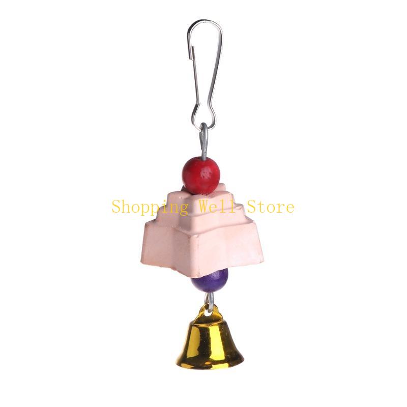 KX4B Parrot Chewing Toy Bird Beak Grinding Stone with Calcium Supplement for African for Grey Conure Parakeet Cocka China Mainland