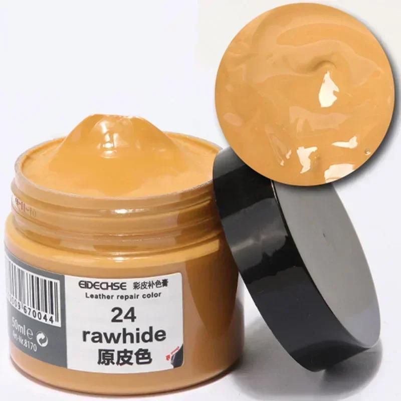 50ML Lederreparaturwerkzeug Autositz Sofa Mäntel Ohne Hitze Flüssigleder Vinyl-Restaurator Löcher Kratzer Risse Risse Polieren Lackpflege