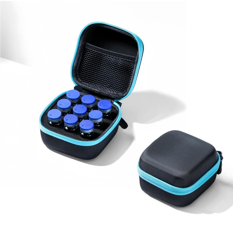 Durable Eva Storage Case 10Ml/9 Vials Large Capacity Waterproof Insulin Organizer Wear-Resistant Essentials Oil Case For Travel